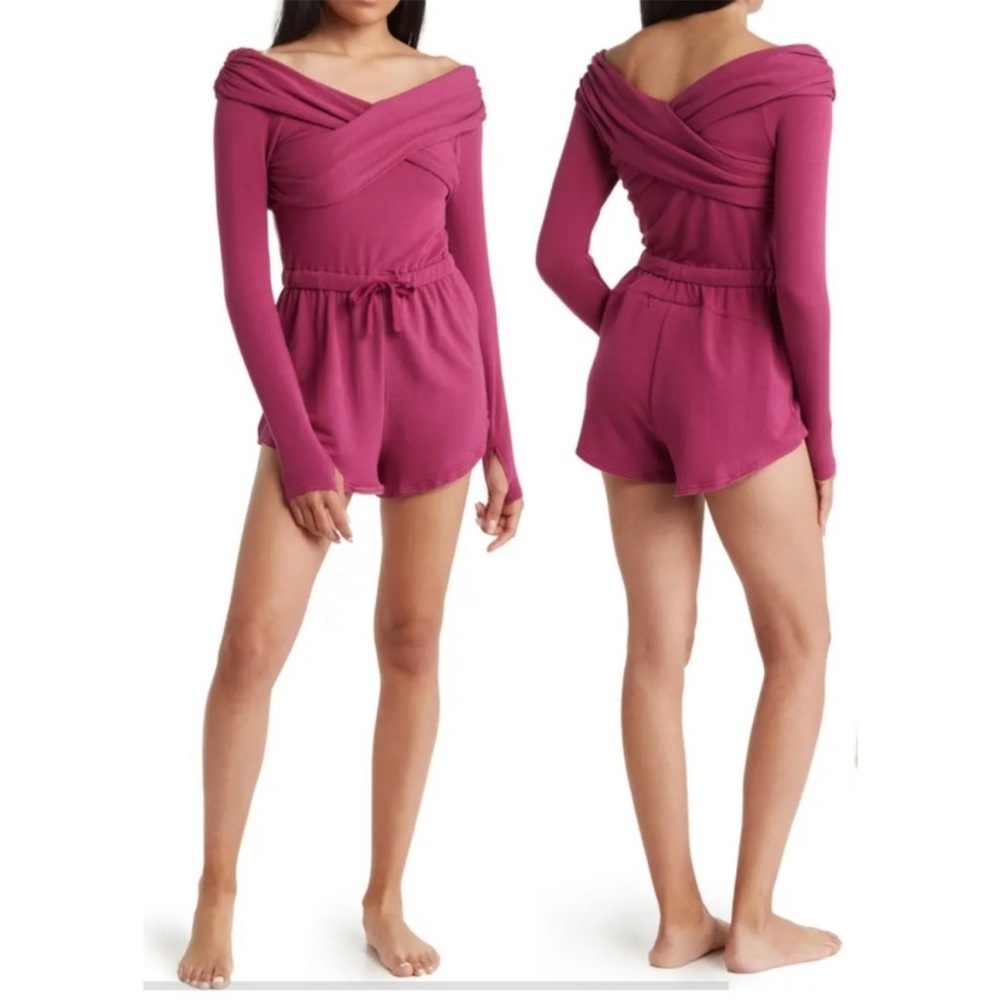 FP Movement Love Spell One Piece Romper in Aubergine Pink